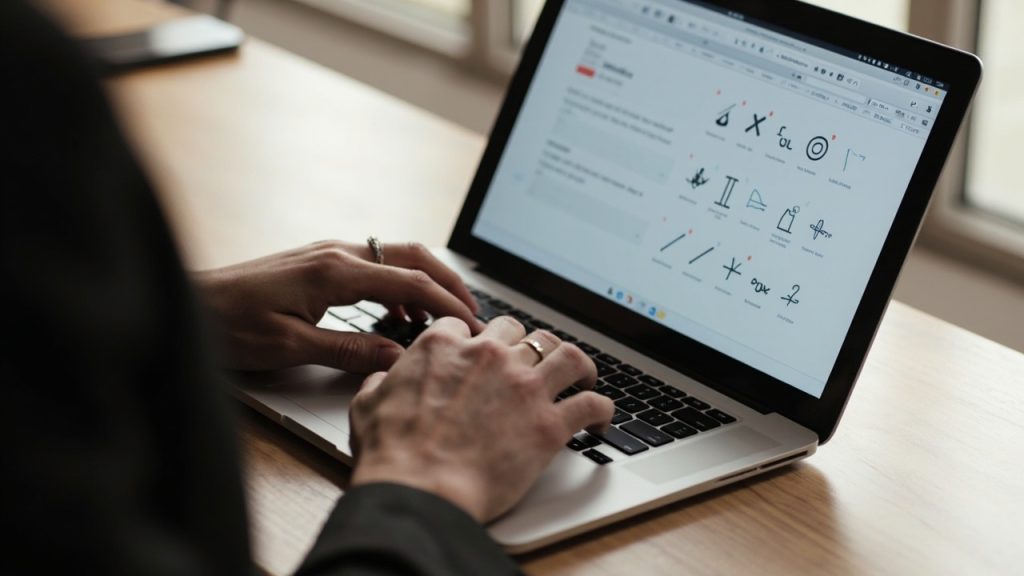 raccourcis clavier mathématiques sur mac: insérez symboles